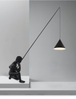 Luminária de chão menino pescando - Imagem 2