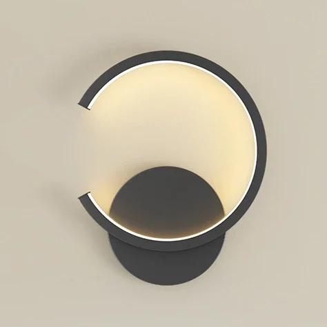 Arandela Dourada Minimalista Alumínio