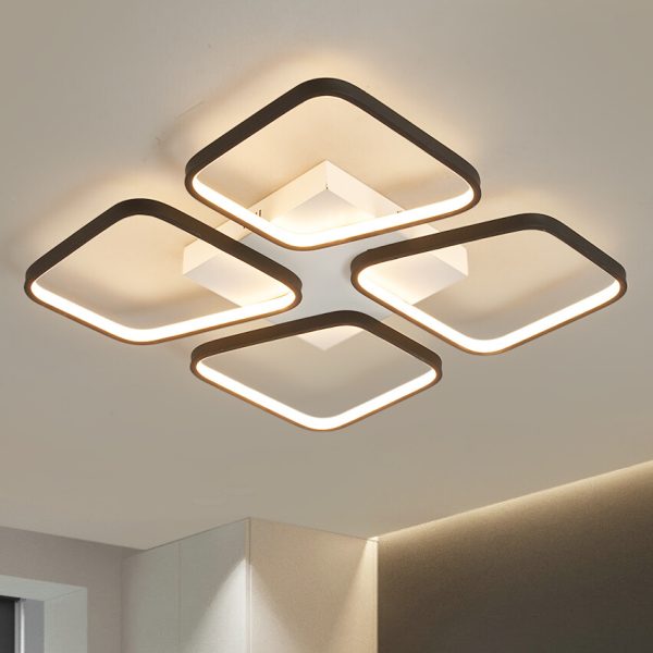 luminária sobrepor clean formas vazadas luz led