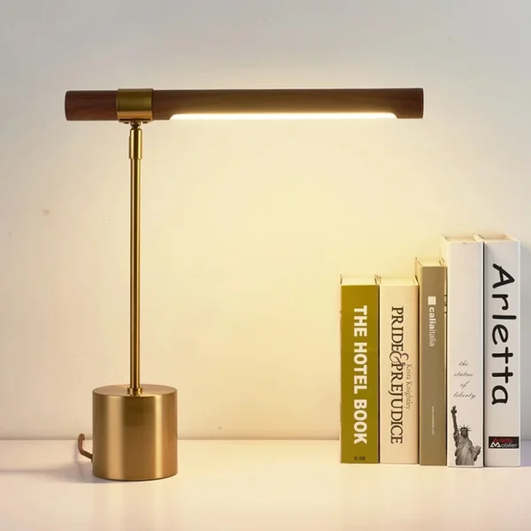 Luminária de Mesa Minimalista Dourada