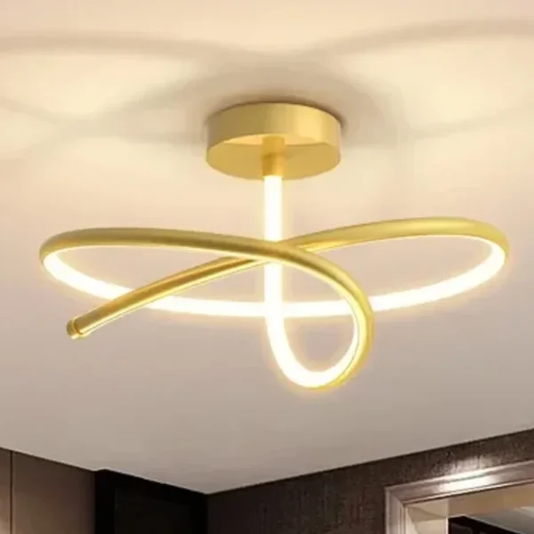 Luminária Sobrepor Minimalista Ferro Retorcido Design 2024/2025