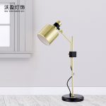 Luminária de mesa dourado industrial - Imagem 2