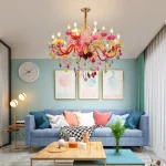 Lustre De Cristal Maria Tereza Colorido Para Quarto De Criança, Modelo Infantil 2024/2025 - Imagem 3