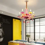 Lustre De Cristal Maria Tereza Colorido Para Quarto De Criança, Modelo Infantil 2024/2025 - Imagem 4