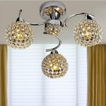 Plafon cromado cristal K9