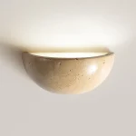 Arandela Retro Semi Circular Natural Pedra Design 2024/2025