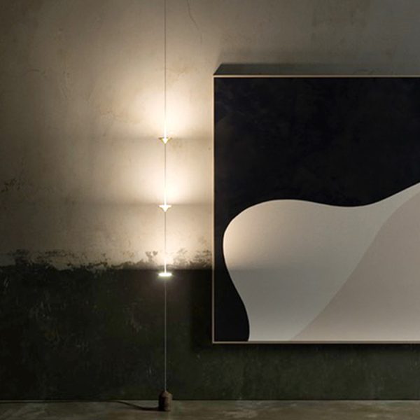 Luminária de chão minimalista suspensa