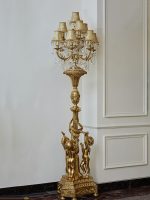 Luminária Lustre cristal de chão escultural estilo francês - Imagem 2