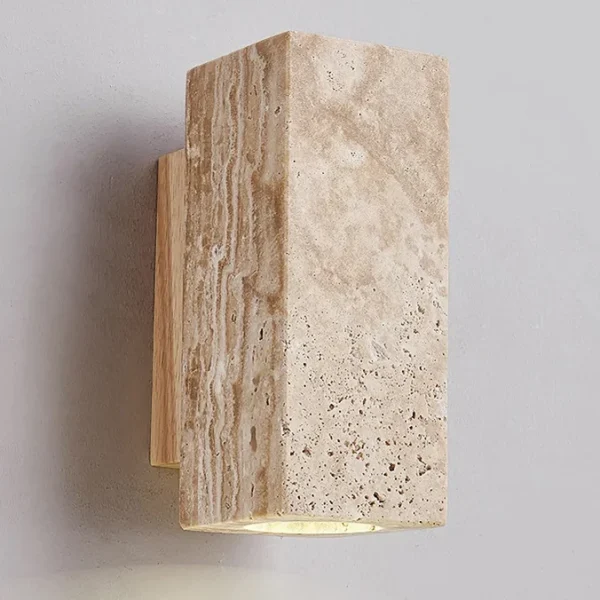 Arandela Natural Amarelo Pedra Wabi Sabi