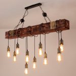 Lustre rústico/vintage madeira - Imagem 2