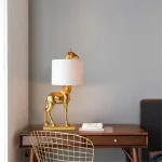 Abajur De Resina Designer Animal Girafa - Imagem 3