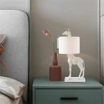 Abajur De Resina Designer Animal Girafa - Imagem 2