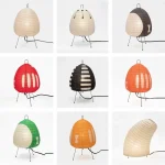 Abajur Minimalista Japonês Estilo Akari Rice Paper - Imagem 2