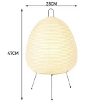 Abajur Minimalista Japonês Estilo Akari Rice Paper - Imagem 4