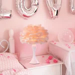 Abajur Moderno Cúpula Forma Plumagem Ganso - Imagem 2