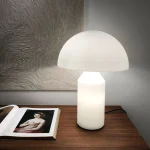Abajur Moderno Luxo Cogumelo Vidro - Imagem 2
