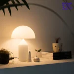 Abajur Moderno Luxo Cogumelo Vidro - Imagem 4