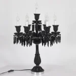 Abajur Preto Clássico Lustre Maria Teresa - Imagem 2