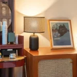 Abajur Preto Mesa Design Japonês Vintage - Imagem 2