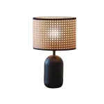 Abajur Preto Mesa Design Japonês Vintage - Imagem 4