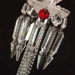 Abajur Réplica Baccarat Cúpula Preta ou Branca - Imagem 3