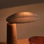 Abajur Vintage Japonês Wabi-sabi Madeira Maciça