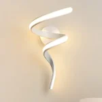 Arandela Alumínio Espiral Luz LED