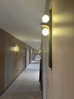 Arandela Art Deco Bola De Vidro Branco - Imagem 3