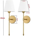 Arandela Design Americano Preto ou Dourado - Imagem 3