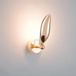 Arandela Dourado Forma Pássaro Gaivota - Imagem 2