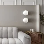 Arandela Dourado Orgânica Difusor Branco Leitoso - Imagem 4