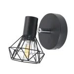 Arandela Forma Diamante Ferro Aramado - Imagem 3