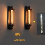 Arandela Industrial Ferro Forjado LED 8w - Imagem 2