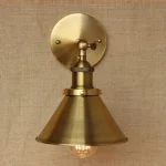 Arandela Industrial Latão Thomas Edison Forma De Chapéu - Imagem 3