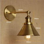 Arandela Industrial Latão Thomas Edison Forma De Chapéu - Imagem 2