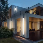 Arandela Linear Policarbonato Branco Para Jardins e Fachadas - Imagem 2