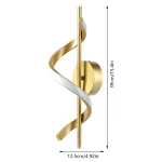 Arandela Minimalista Em Curva DNA - Imagem 2
