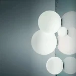 Arandela Moderna Esfera De Vidro Branca Leitosa - Imagem 2