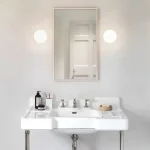 Arandela Moderna Oval De Vidro Branco Leitoso - Imagem 3