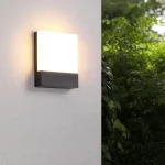 Arandela Moderna Quadrada Para Jardins - Imagem 3