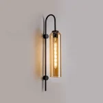 Arandela Moderna Vintage Elegante Vidro Cilíndrico