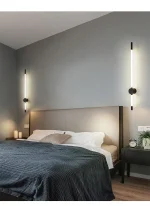 Arandela Tubo Linear Chip LED Alumínio Dourado ou Preto - Imagem 4