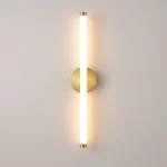 Arandela Tubular Linear Acrílico Branco Leitoso