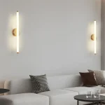 Arandela Tubular Linear Acrílico Branco Leitoso - Imagem 2