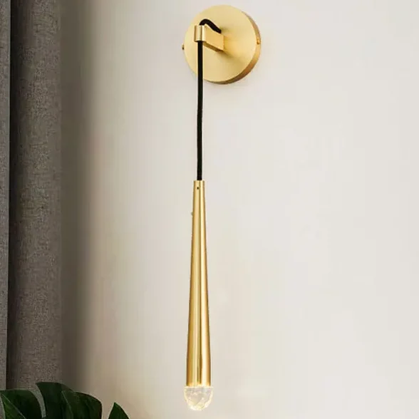 Arandela Minimalista Sofisticada Tudo Dourado