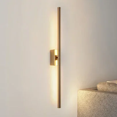 Arandela Alumínio Minimalista Linear Tubular