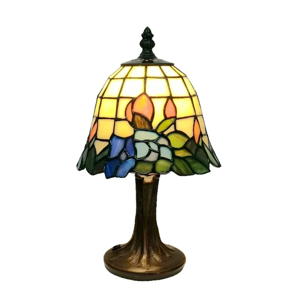 Abajur Tiffany Clássico Vitral Colorido Escandinavo