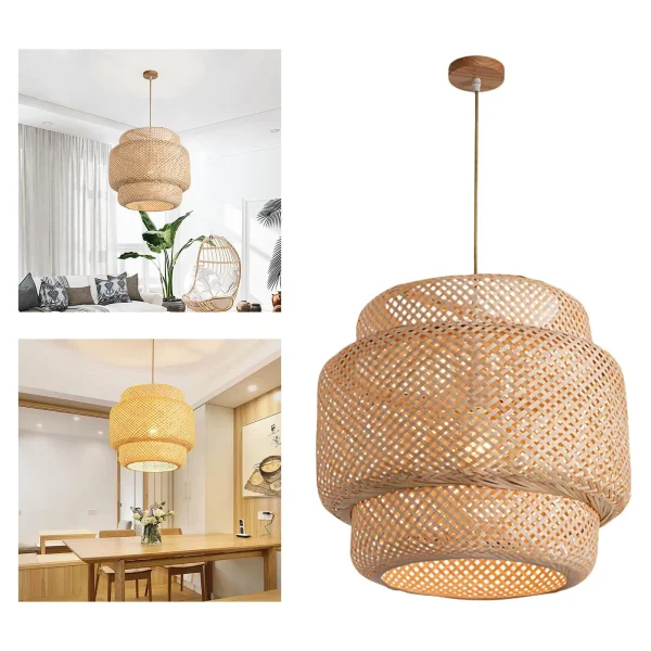 Pendente Natural Bambu Rattan