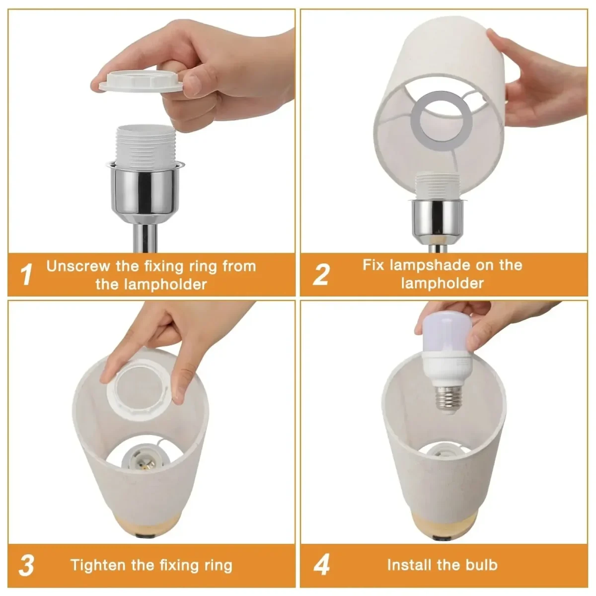 Abajur Simples Pequeno Com Saída Para Carregar Smarthpone - Imagem 4