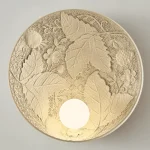 Arandela Design Francês Circular Desenho Floral - Imagem 4
